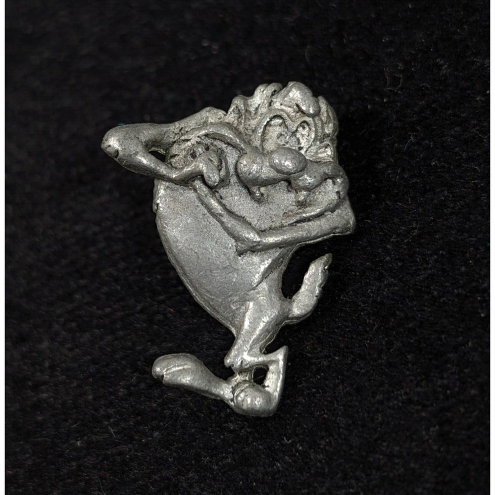 Vintage Warner Brothers Starline Taz Tasmanian Devil Pewter Pendant Looney Tunes